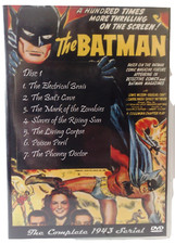 Lewis Wilson como THE BATMAN 📺 1943 Série de Filme 📺 2 Discos 15 Episódios Conjunto de DVD comprar usado  Enviando para Brazil