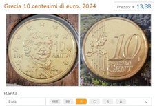 Moneta grecia 2024 usato  San Cipriano Po