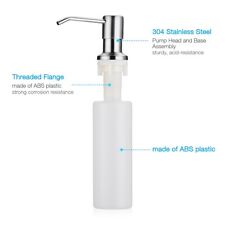 Dispensador de sabão de aço inoxidável Housmile 300 ml para pia de cozinha - bomba e garrafa, usado comprar usado  Enviando para Brazil