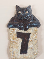 Hausnummer keramik katze gebraucht kaufen  Weimar