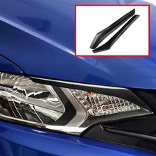 2X Para Honda Fit Jazz Farol de Fibra de Carbono Sobrancelha Tampa Pálpebra Acabamento 2014-2018 comprar usado  Enviando para Brazil