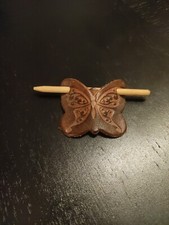 Haarspange leder schmetterling gebraucht kaufen  Ostrhauderfehn