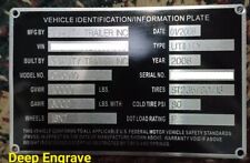 Custom engraved aluminum for sale  Eastpointe