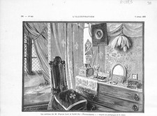CABINE DE PIERRE LOTI À BORD DU FORMIDABLE GRAVURE 1892 comprar usado  Enviando para Brazil