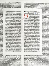 Riginal inkunabel blatt gebraucht kaufen  Neuendettelsau