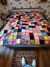 Häkeldecke handarbeit patchwo gebraucht kaufen  Meiningen