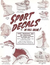 Folheto - Tintureiro - Adesivos esportivos - Reboque para barco campista - década de 1960 2 itens (A1121) comprar usado  Enviando para Brazil