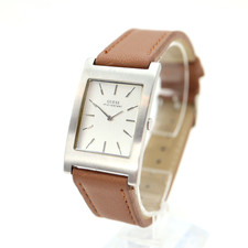 Guess Microsteel Slim Tank Watch 26mm pulseira de couro sintético tom prata nova bateria comprar usado  Enviando para Brazil