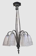 Art deco chandelier d'occasion  Expédié en Belgium