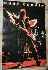 Pôster vintage com asas Kurt Cobain ~36x24 usado. Nirvana comprar usado  Enviando para Brazil