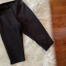 Calça cropped vintage REI preta tactel mistura de náilon camada base tamanho grande comprar usado  Enviando para Brazil
