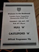 Hull castleford 1979 for sale  HULL