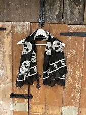 Skull gothic scarf for sale  OXFORD