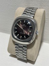 Vintage Edox Automático 21 Joias Relógio Anos 70 Mostrador Raro Janela de Data Suíça 39mm comprar usado  Enviando para Brazil