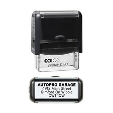 Carimbo de borracha personalizado para garagem autotintura - Histórico de serviço etc - C30 comprar usado  Enviando para Brazil