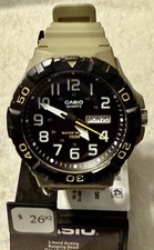 Casio MRW210H-5AV, pulseira masculina de resina cáqui, tamanho grande, 100 metros, dia/data. comprar usado  Enviando para Brazil