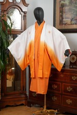 CONJUNTO DE QUIMONO/HAORI JAPONÊS QUERIDO BAUNILHA MASCULINO AUTÊNTICO FEITO NO JAPÃO comprar usado  Enviando para Brazil
