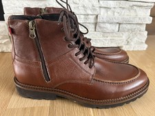 Sapato bota masculino de couro 8,5 couro com cadarço superior e zíper seção X comprar usado  Enviando para Brazil