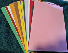 Bastelpapier pappe einfarbig gebraucht kaufen  Olpe