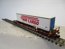 8250 52 Fleischmann Wózek kieszonkowy z naczepą NOR-CARGO , w oryginalnym opakowaniu, na sprzedaż  Wysyłka do Poland