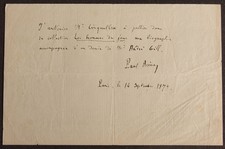 Ecrivain provençal Paul ARENE autographe comprar usado Ecrivain provençal Paul ARENE autographe comprar usado  Enviando para Brazil