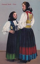 Cartolina costumi sardi usato  Palermo