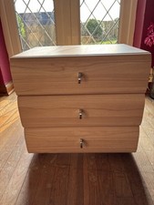 Bedside cabinet beech for sale  MARKET DRAYTON