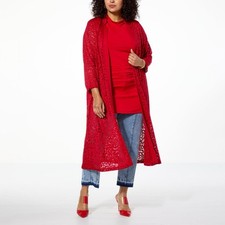 Camisa C Wonder por Christian Siriano renda e ponte malha topper petites vermelha alta comprar usado  Enviando para Brazil