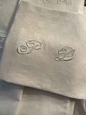 Vintage linen french for sale  LEEDS