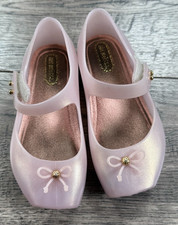 Roupas para bebê menina mini Melissa Ballet SP rosa claro tamanho 7 sapatos comprar usado  Enviando para Brazil