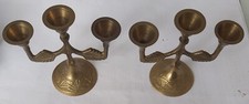 Petits chandeliers cuivre d'occasion  Rethel
