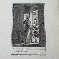 Gravure xviiiè datée d'occasion  Nantes-