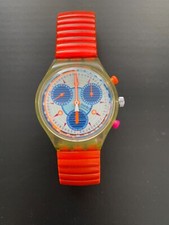 relógio suíço swatch Chrono 1994 laranja comprar usado  Enviando para Brazil