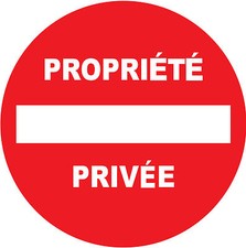 Panneau propriété privée d'occasion  Marennes