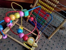 Abacus colourful wooden for sale  ASHTON-UNDER-LYNE