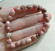 Bracelet grains rhodonite d'occasion  Champforgeuil