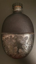 Antique leather silver for sale  STAMFORD