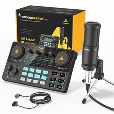 Estudio de producción de podcasts todo en uno Maono AU-AM200-S1 con micrófono (USADO) segunda mano  Embacar hacia Mexico