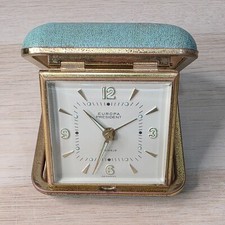 Relógio despertador de bolso Europa President Travel vintage 2 joias corda Alemanha comprar usado  Enviando para Brazil