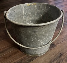 Vtg galvanized bucket for sale  North East