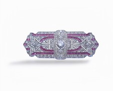 Broche argenté dentelle d'occasion  Paris VI