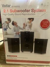 Sistema de alto-falante Vivitar 2.1 subwoofer V79033N computador laptop MP3 player tablet comprar usado  Enviando para Brazil
