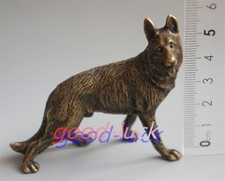Escultura de pastor alemão de bronze 2,75 pol.: estátuas requintadas de decoração de arte canina comprar usado  Enviando para Brazil