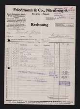 Nürnberg rechnung 1937 gebraucht kaufen  Leipzig