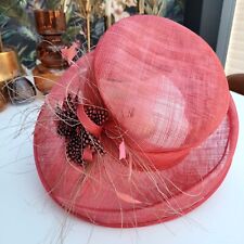 Coral wedding hat for sale  MIDDLESBROUGH