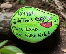Bemalter stein spruch gebraucht kaufen  Zwickau