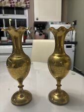 Pair brass vases for sale  TAUNTON