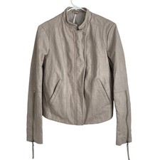 Jaqueta de Moto Free People Feminina Tamanho 6 Pequena Couro Sintético Blush Detalhe com Zíper comprar usado  Enviando para Brazil