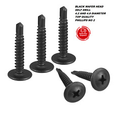 PARAFUSOS DE PAINEL INTERIOR DE CARRO AUTO-PERFURANTE PRETO MOLDURA DE JANELA AUTO-ROSCANTE comprar usado  Enviando para Brazil