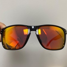 Óculos de sol Oakley Holbrook XL OO9417-3259 masculino lentes vermelhas armação preta com caixa comprar usado  Enviando para Brazil